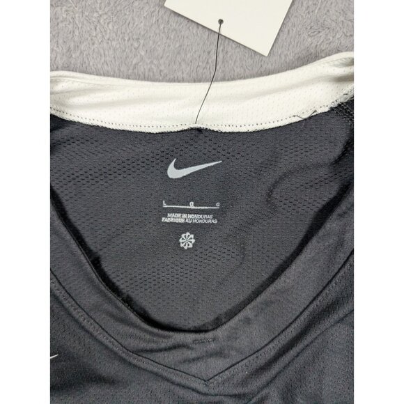 Nike Volley Ball Shirt Womens Size Large Black Gear Up #20 Active Performance - Picture 2 of 9